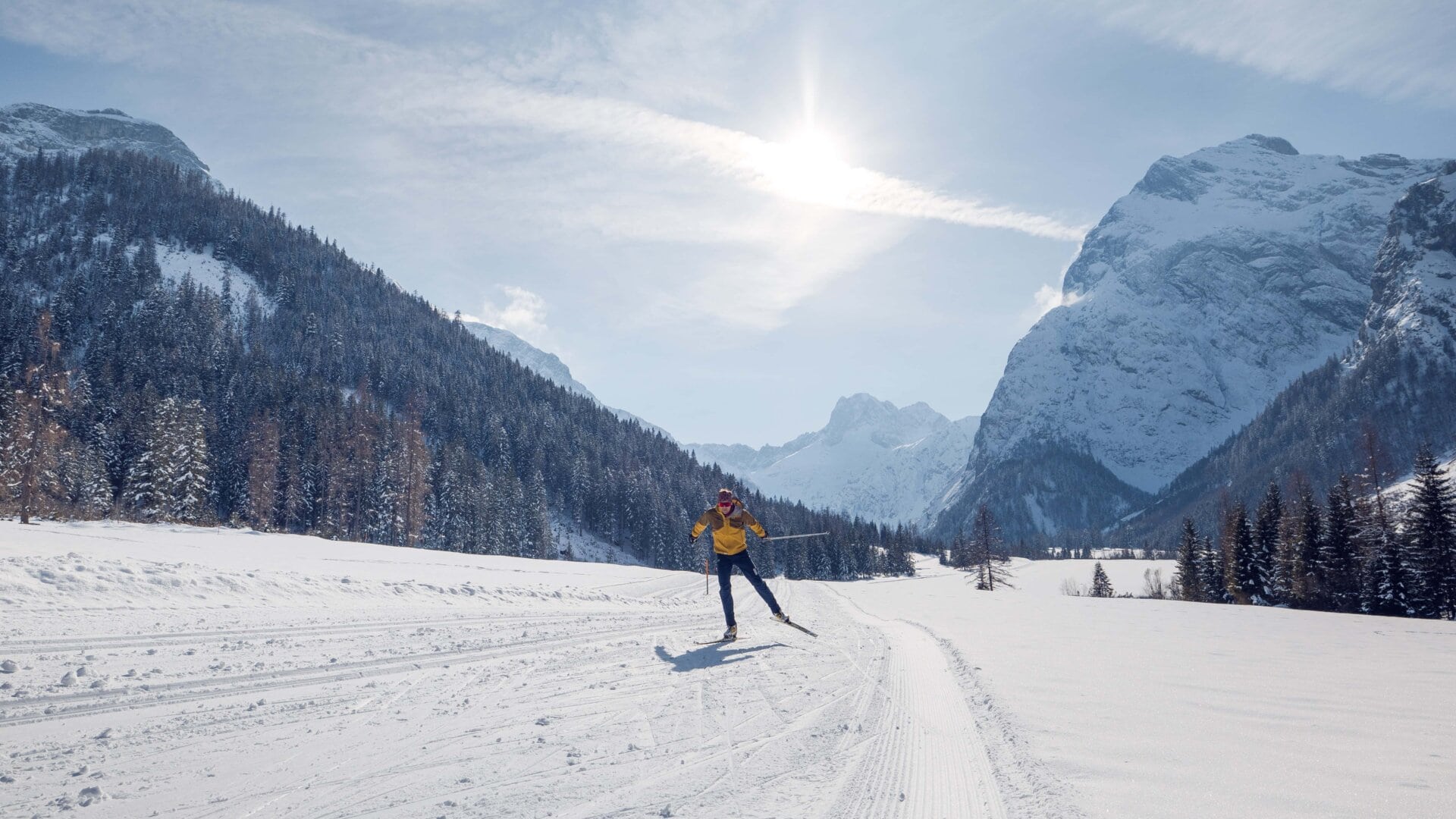 Langlaufen im Falzthurntal /// Cross-country skiing in the Falzthurntal